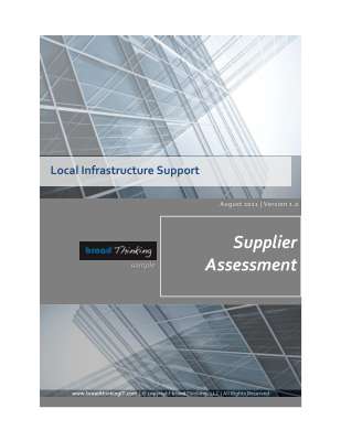 iTERS book S3d Supplier Assessment - Local Infrastructure sample.pdf