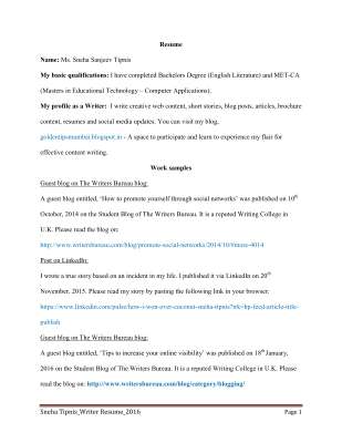 Sneha Tipnis_Writer Resume with work samples_2016.pdf