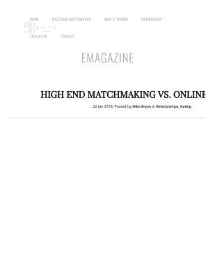 98 Palms _ High End Matchmaking VS. Online Dating - 98 Palms.pdf