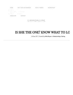 98 Palms _ Is She The One_ Know What To Look For - 98 Palms.pdf
