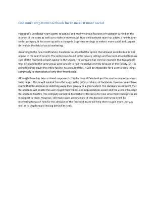 One more step from Facebook Inc to make it more social.pdf