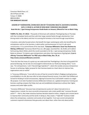 News Release - Book Launch - Millionaire.pdf