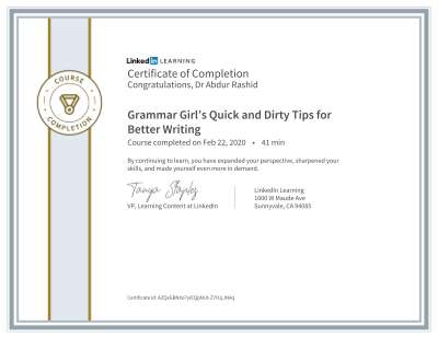 CertificateOfCompletion_Grammar Girl S Quick And Dirty Tips For Better Writing.pdf