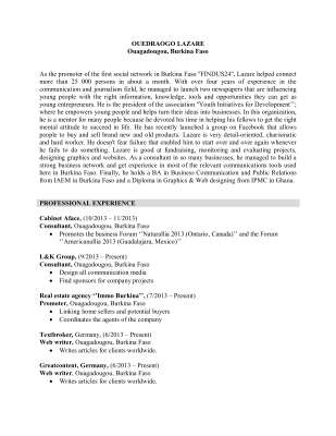 OUEDRAOGO LAZARE'S RESUME.pdf