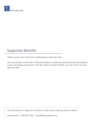 Advocate Arts Supporter Package.pdf