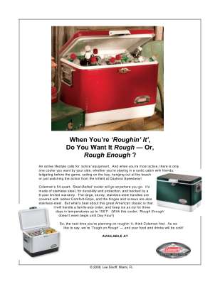 Coleman Coolers -- ''When You're Roughin' It... ''.pdf