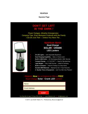 LANDING PAGE -- ''Register for a Chance to Win... '' -- Squeeze Page -- ReapSun-13.pdf
