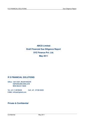 0 Sample Financial Due Diligence Report Format.pdf