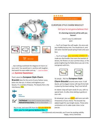 European Style Charm Bracelet (Product Description).pdf