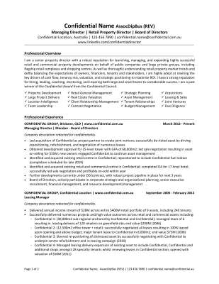 Sample Resume Board of Directors Managing Director Property Australia.pdf