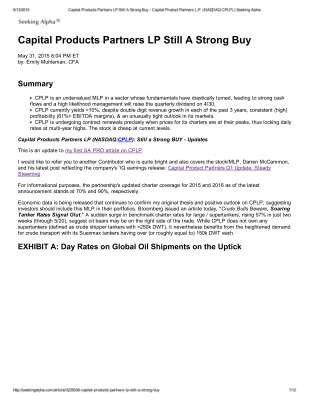 Capital Products Partners LP Still A Strong Buy - Capital Product Partners L.P.pdf