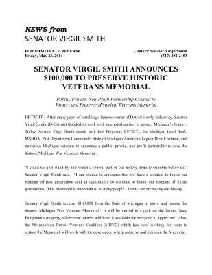 press release vet memorial.pdf