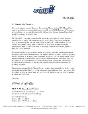 Kevin Michael - Mark Medici Reference.pdf