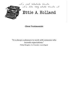 Ettie A. Holland Client Testimonials.pdf