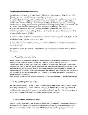 AdPost.com.au_Top 5 Reasons Why Leaflet Marketing Fails.pdf