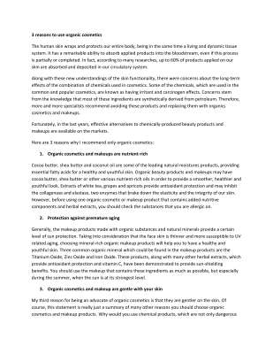 Why should we use organic cosmetics.pdf