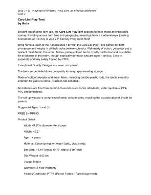 2015-07-09_Playhouse of Dreams_Haba Caro Lini Product Description_Scott V.pdf