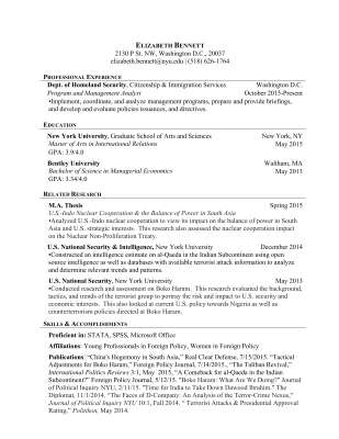 Resume Elizabeth Bennett .pdf
