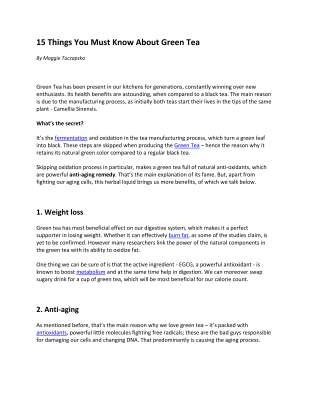 Benefits of green tea.pdf