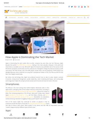 How Apple is Dominating the Tech Market.pdf