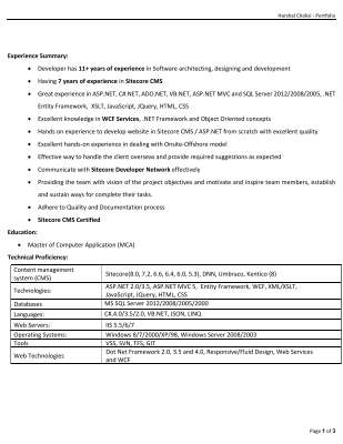 .NET Developer- Harshal CV.pdf