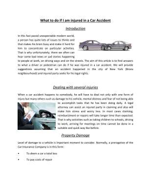 What to do if I am injured in a car accident.pdf