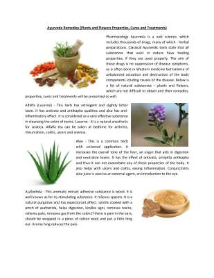 Ayurveda Remedies With Plants And Flowers.pdf