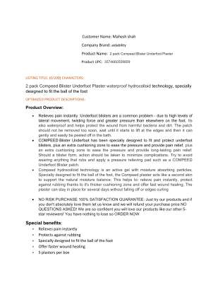 2 pack Compeed Blister Underfoot Plaster  optimisation report (27-jul-17).pdf