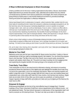 6 Ways to Motivate Employees to Share Knowledge.pdf