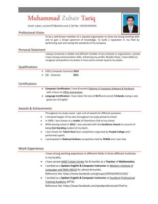 Zubair's CV.pdf