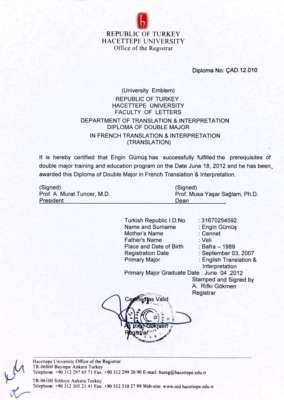 02 - Engin Gumus - Diploma of B.A. Double major in French-Turkish translation and interpretation.pdf