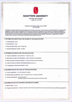 03 - Engin Gumus - Diploma supplement B.A. English-Turkish and French Turkish Translation and Interpretation.pdf