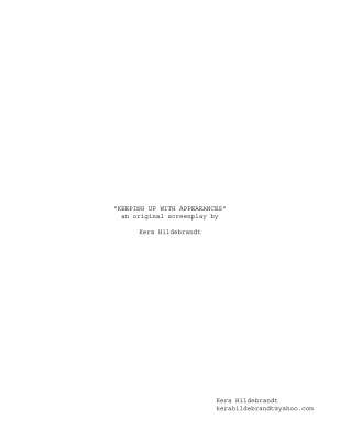 Writing Sample- Keeping Up With Appearences.pdf