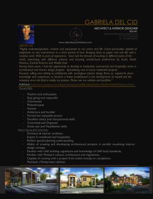 01 Gabriela del Cid  Resume  Architect  Interior Architect  .pdf
