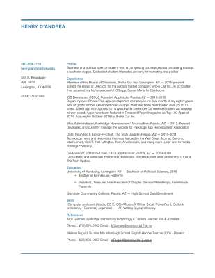 Henry D'Andrea Resume October 2016.pdf