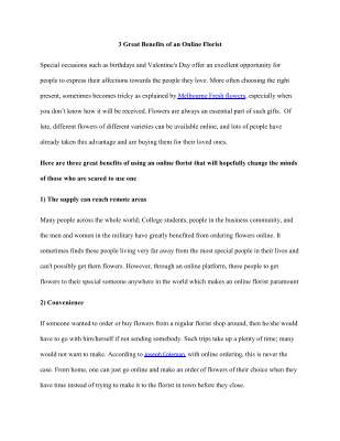 3 Great Benefits of an Online Florist.pdf