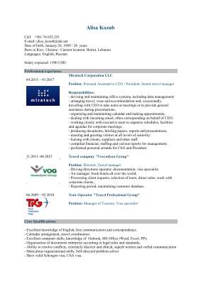 CV_Alisa Kozub_Personal, Administrative Assistant.pdf