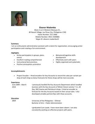 Eleanor Madamba - resume Assistant.pdf