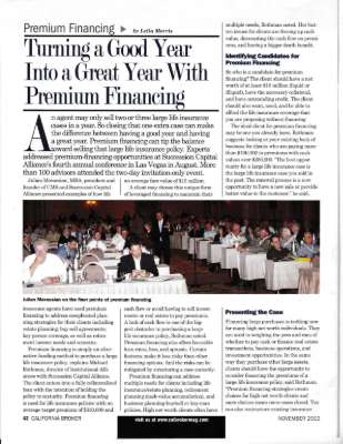 premium financing writing sample.pdf