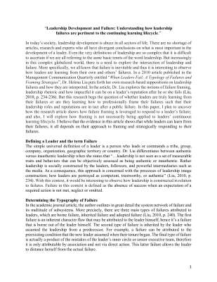 Failure in Leadership Essay_Writing Sample.pdf