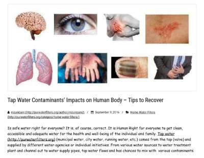 Tap Water Contaminants' Impacts on Huma... - Tips to Recover - Pur Water Filters.pdf