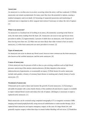 Web Content - Health & Wellness - Aneurysms.pdf