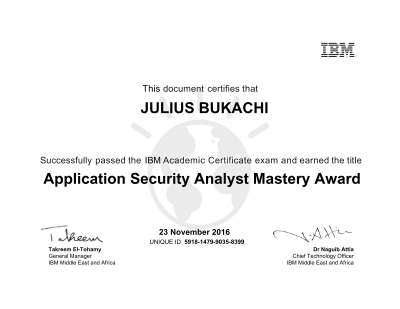 Application Security Analyst Mastery Award_certificate.PDF