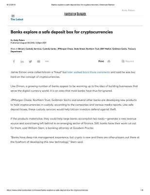 Banks explore a safe deposit box for cryptocurrencies _ American Banker.pdf