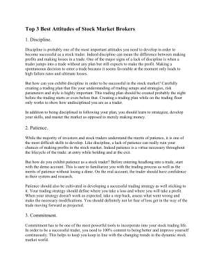 Top 3 Best Attitudes of Stock Market Brokers.pdf
