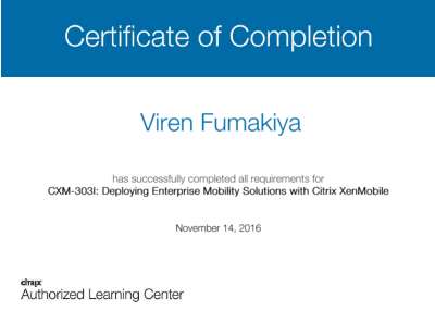 Citrix XenMobile CXM-303 Certificate of Completion.pdf