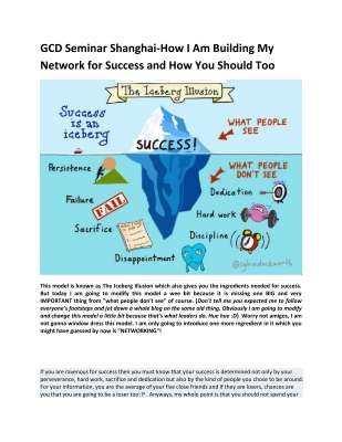 GCD Seminar Shanghai-How I Am Building My Network For Success And How You Should Too.pdf