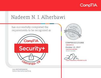 CompTIA Security+ ce certificate.pdf