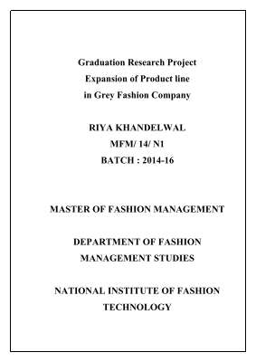 Expansion of Product line in Grey Fashion Company  .pdf