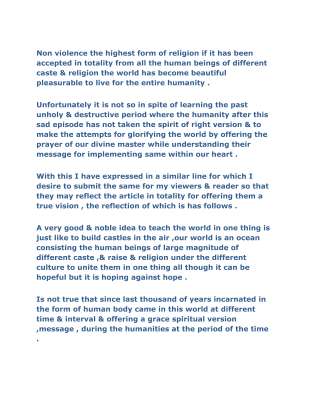 Non Violence - The Highest form of religion.pdf